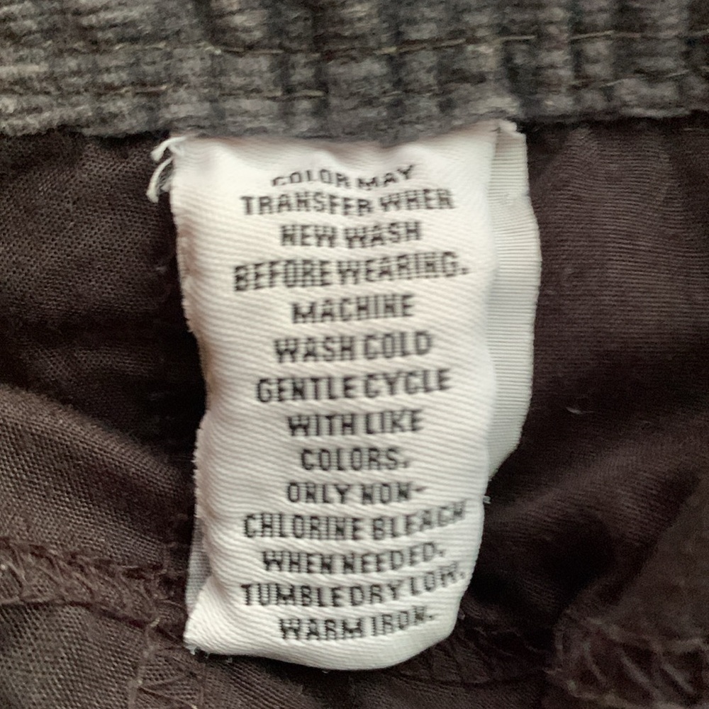 Style & Co gray corduroy pants. 5 pockets. Size 6 - Picture 3 of 8